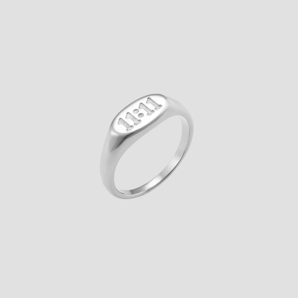 11:11 Steel Ring - Premium Rings from GRISE NYC - Just $48! Shop now at GRISÉ NYC