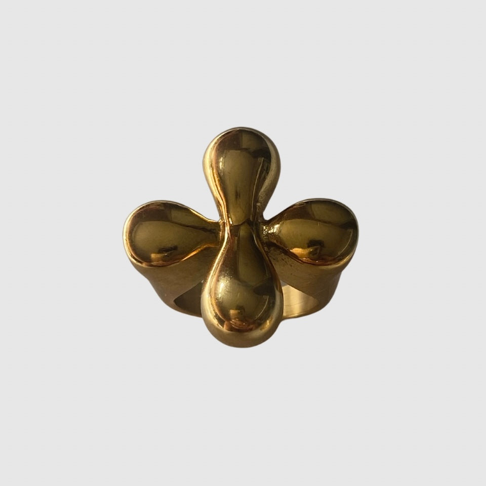 XL 18k Gold Flower Ring - GRISÉ NYC 4