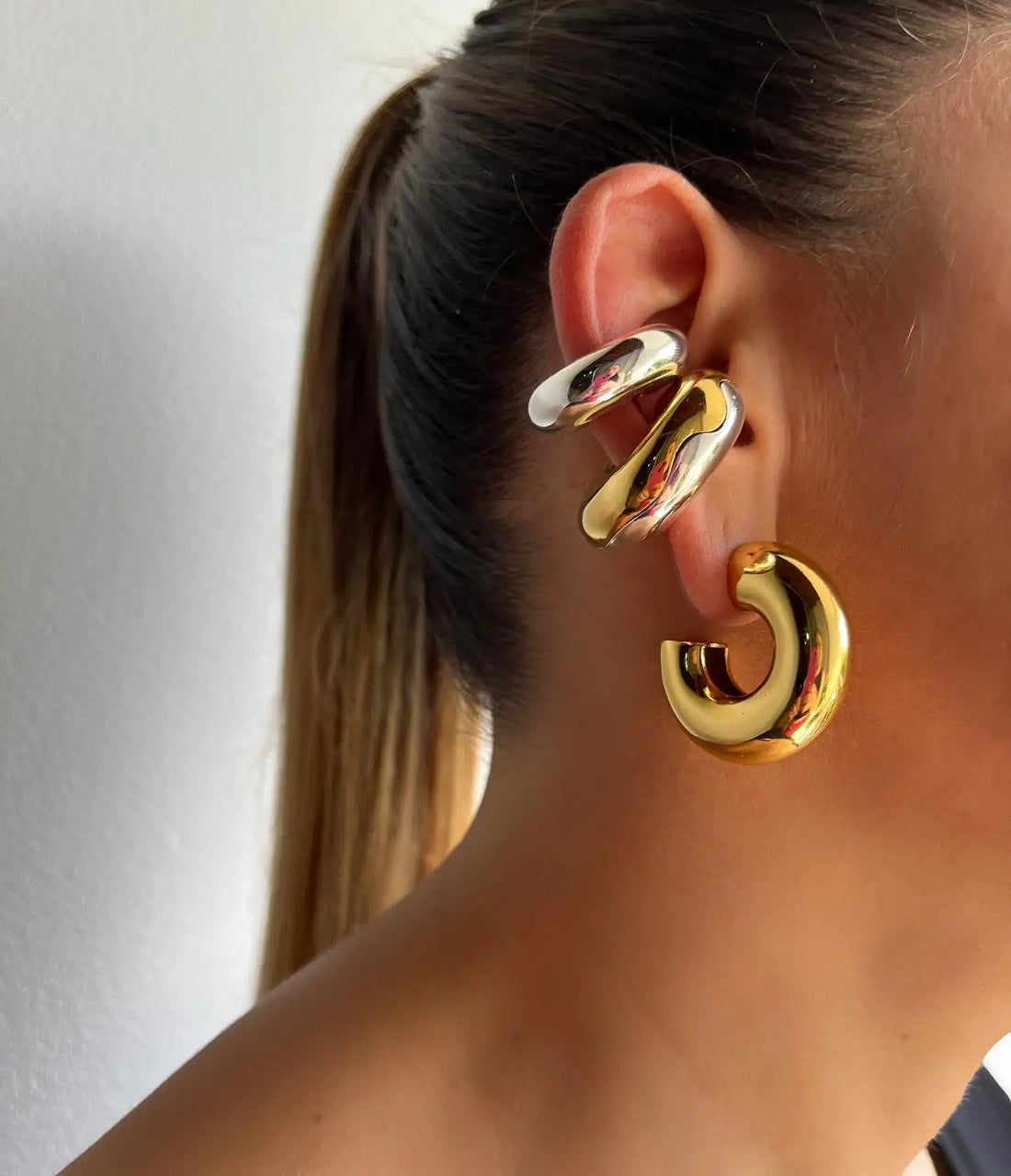 Chunky 18k Gold Ear Cuff