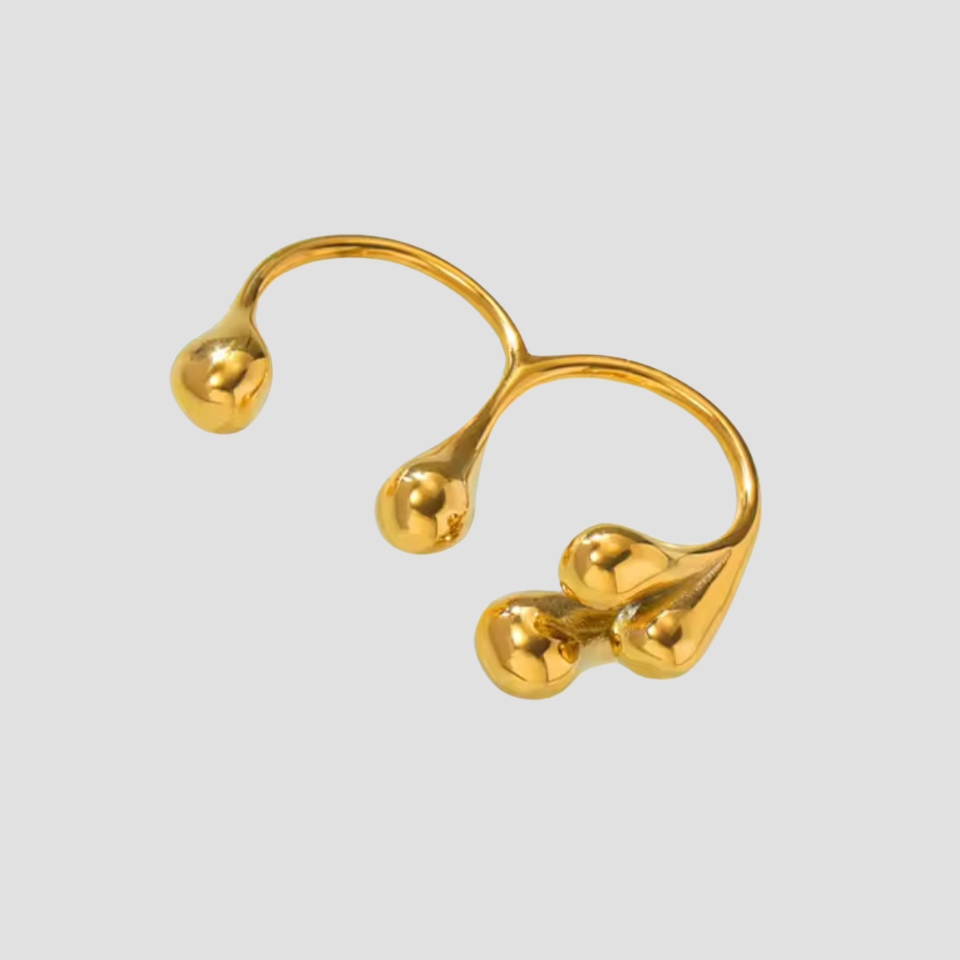 Double Finger Molecule Ring - Premium Rings from GRISE NYC - Just $56! Shop now at GRISÉ NYC