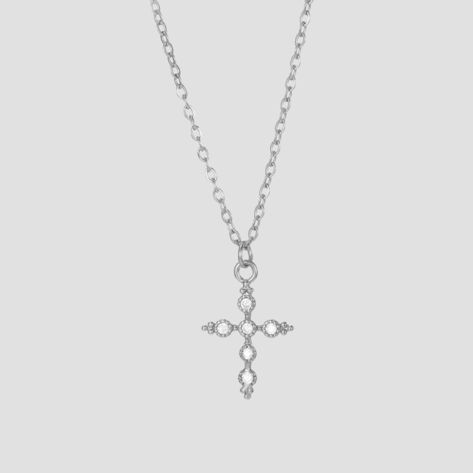 Dainty Cross Pendant Necklace - Premium Necklaces from GRISE NYC - Just $52! Shop now at GRISÉ NYC