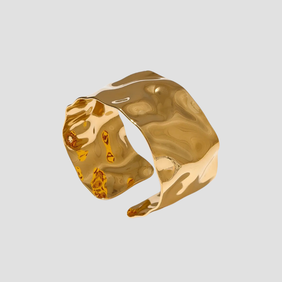 Stainless Steel Aztec 18k Gold Cuff Bracelet - Premium Bracelets from GRISE NYC - Just $52! Shop now at GRISÉ NYC