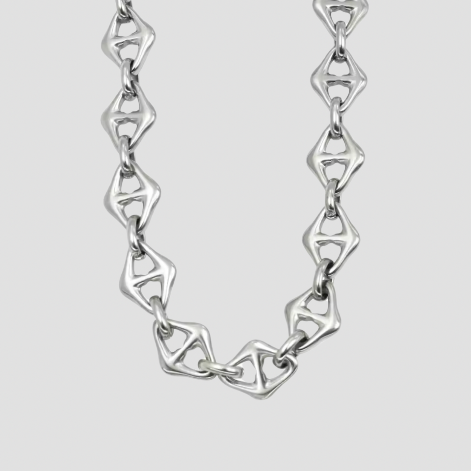 Triangle Mariner Steel Necklace - Premium Necklaces from GRISE NYC - Just $66! Shop now at GRISÉ NYC