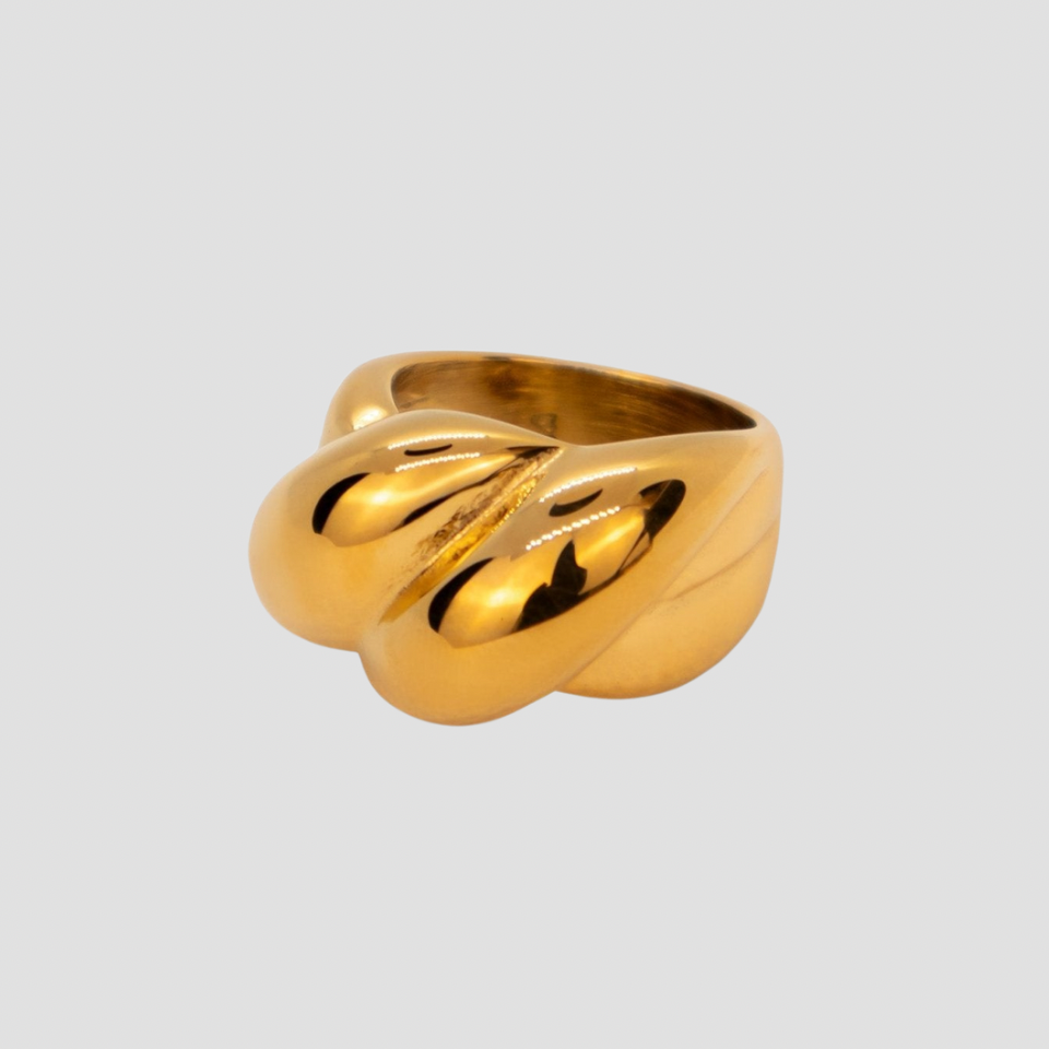 XL Bubble 18k Gold Ring - Premium Rings from GRISE NYC - Just $56! Shop now at GRISÉ NYC