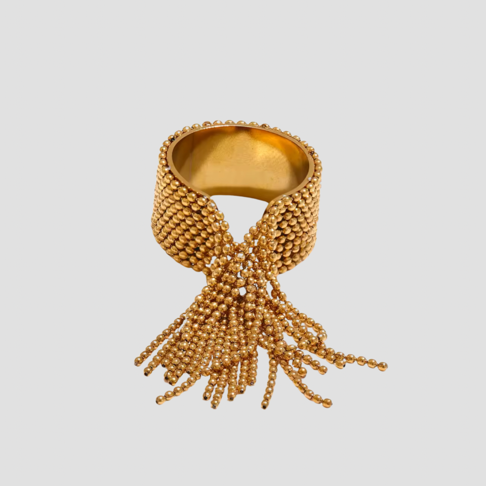 Waterfall Bead Layer 18k Gold Ring - Premium Rings from GRISE NYC - Just $56! Shop now at GRISÉ NYC