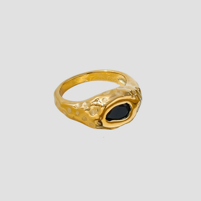 Black Stone Rugged Ring - Premium Rings from GRISE NYC - Just $64! Shop now at GRISÉ NYC