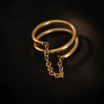 Chain Layer 18k Ring