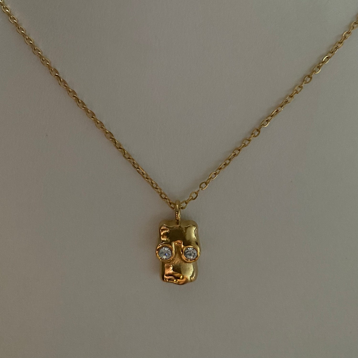 Boobs CZ Gold Dainty Pendant Necklace - GRISÉ NYC 1