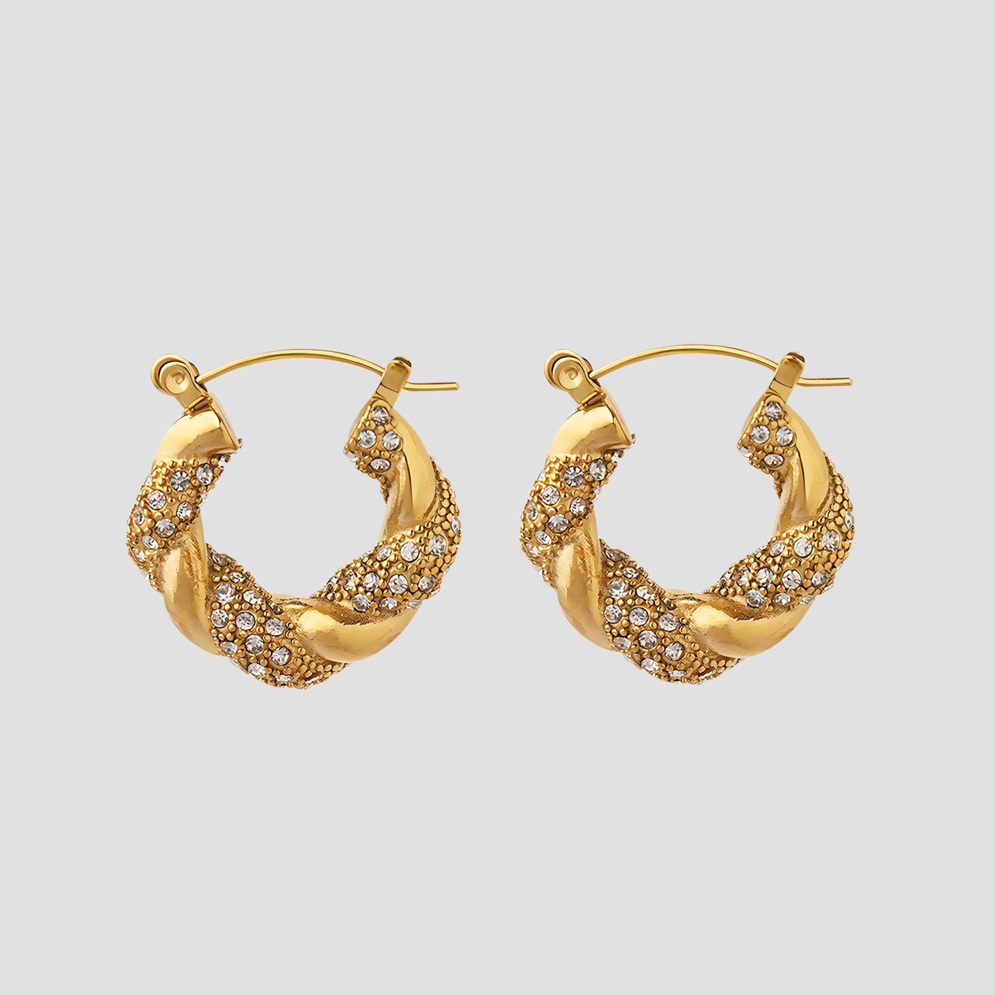 Gold Hoop Earrings-grise-nyc.com