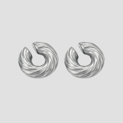 Chunky Swirl Steel Ear Cuff Set - GRISÉ NYC 1