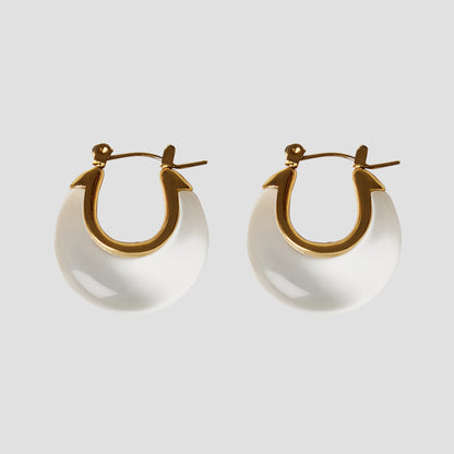 Crescent Lucite Earrings - GRISÉ NYC 1