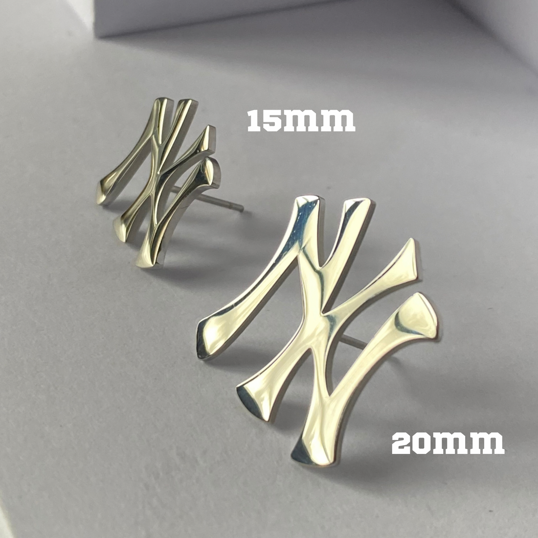 New York Yankees Steel Stud Earrings - Premium Earrings from GRISE NYC - Just $46! Shop now at GRISÉ NYC