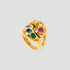 Rainbow Gemstone Ying Yang 18k Gold Ring - GRISÉ NYC 1