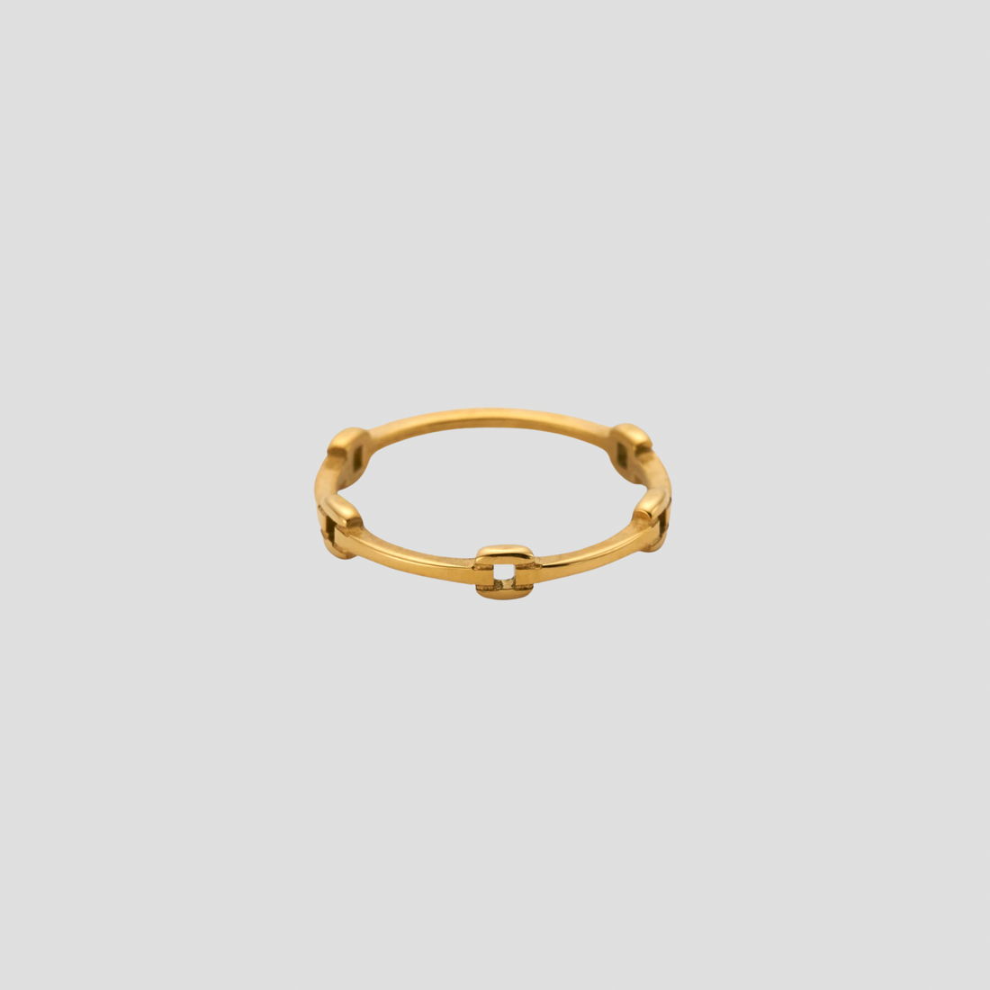 Dainty Minimal Link Ring - GRISÉ NYC 