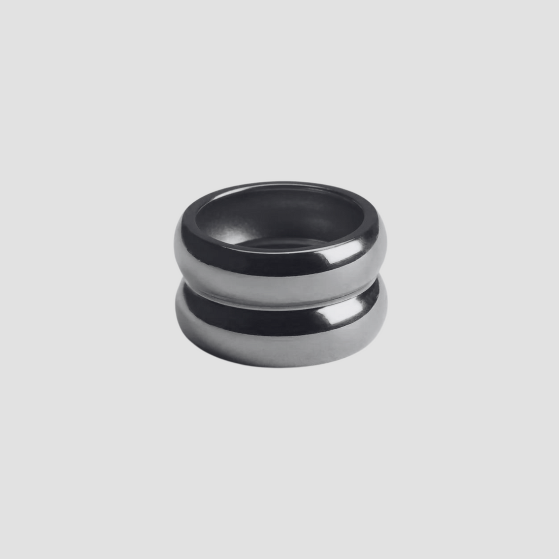 Double Dome Stainles Steel Ring - GRISÉ NYC 1