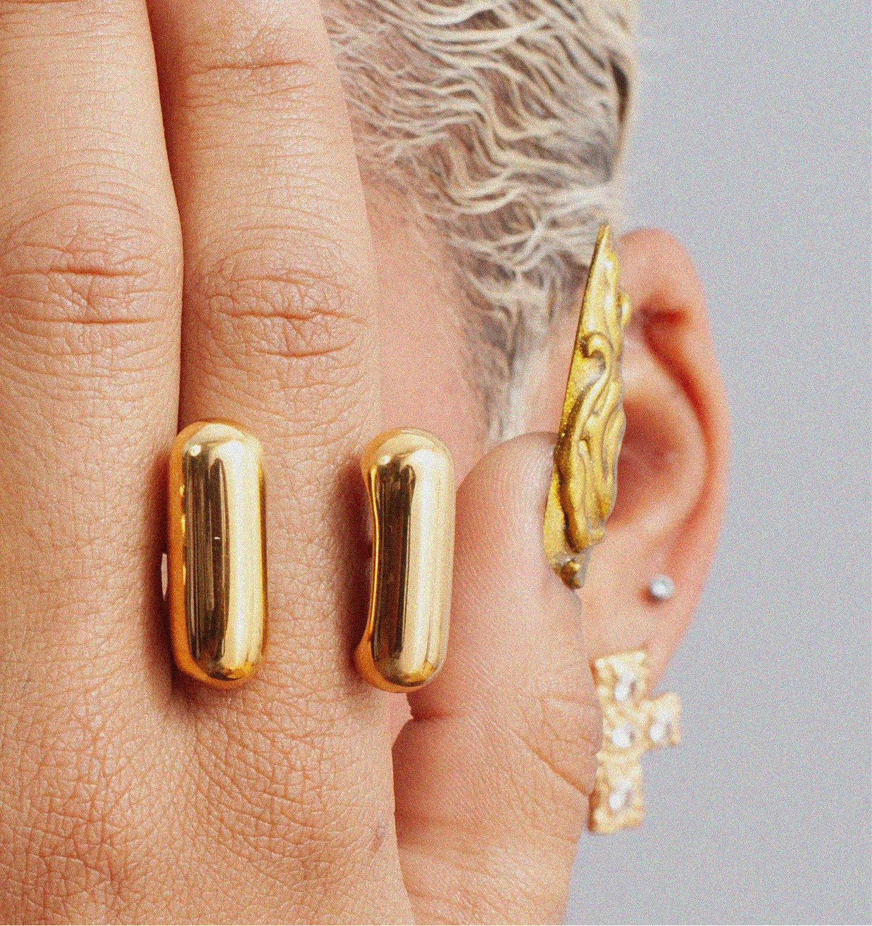 Double Pill 18k Gold Ring by GRISÉ NYC 