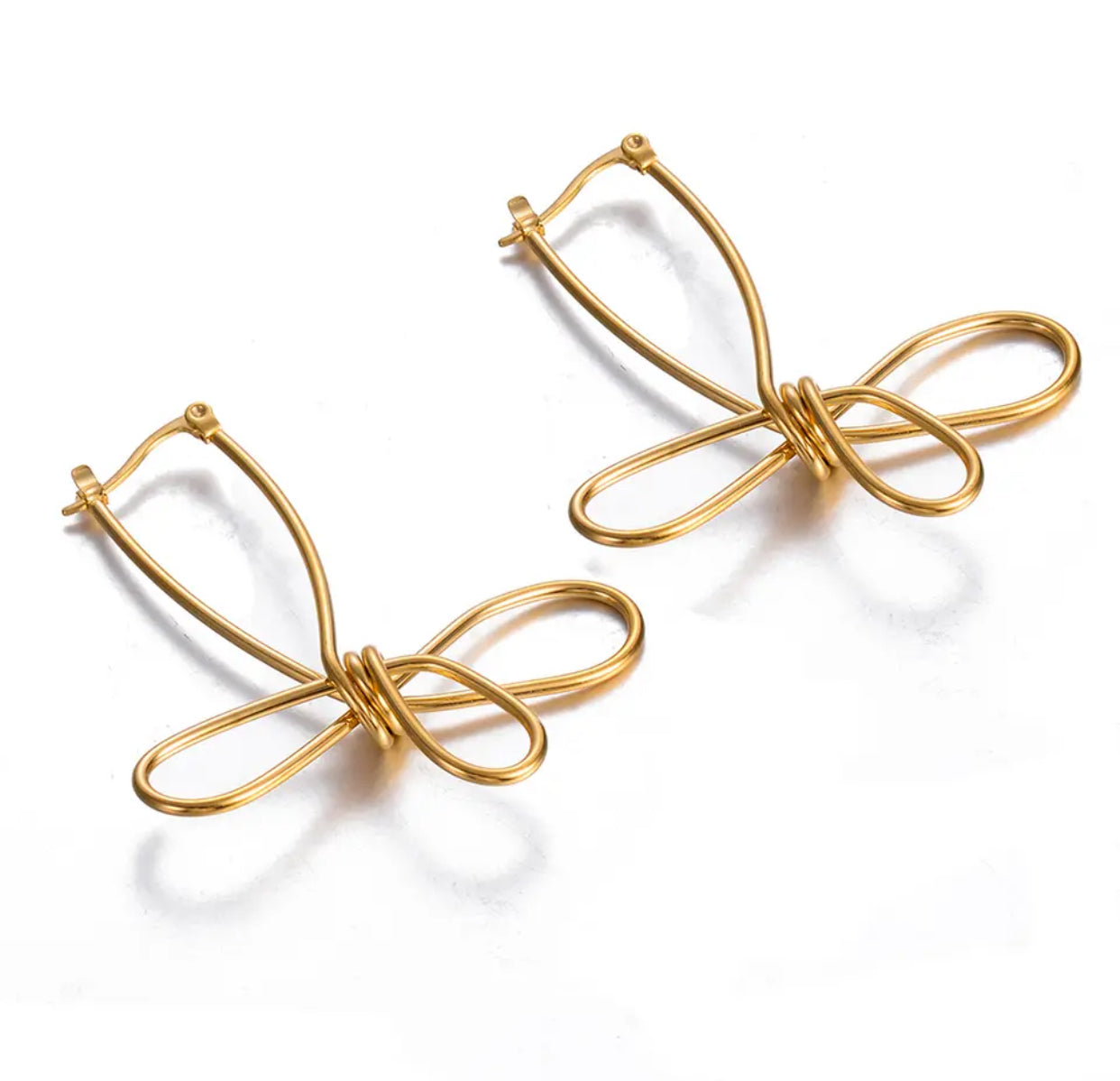 Metal Flower 18k Gold Earrings - Premium Earrings from GRISE NYC - Just $44! Shop now at GRISÉ NYC