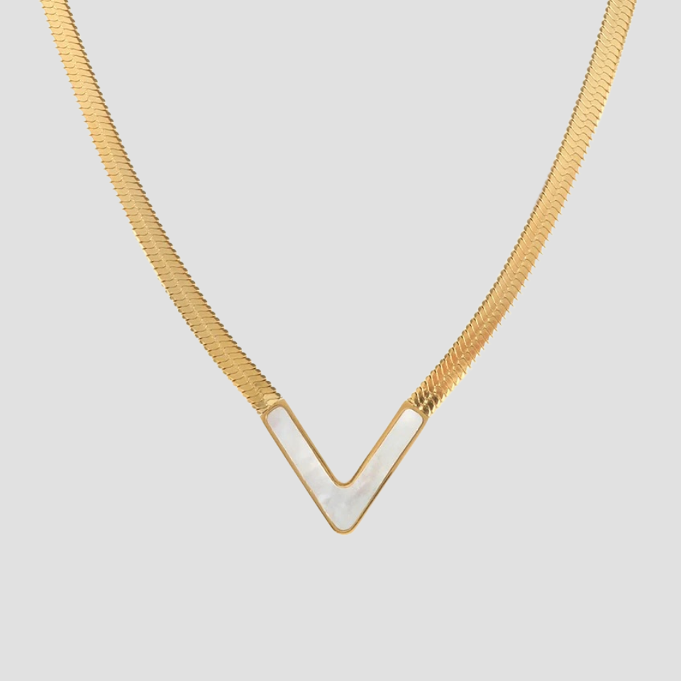 Moonshine V 18k Gold Snake Necklace - Premium Necklaces from GRISE NYC - Just $56! Shop now at GRISÉ NYC