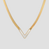 Moonshine V 18k Gold Snake Necklace - Premium Necklaces from GRISE NYC - Just $56! Shop now at GRISÉ NYC