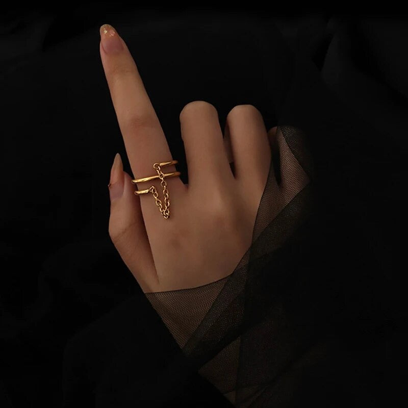 Chain Layer 18k Ring - GRISÉ NYC 