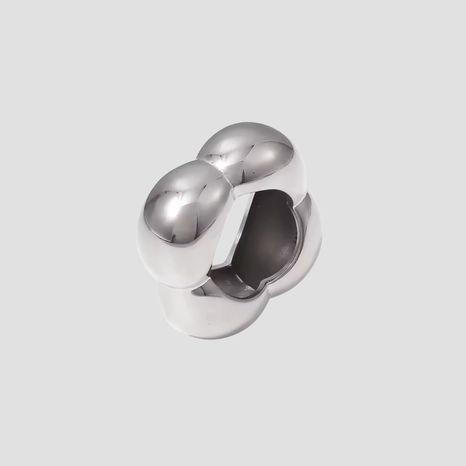 Geometric Bolt Stainless Steel Ring - GRISÉ NYC 1