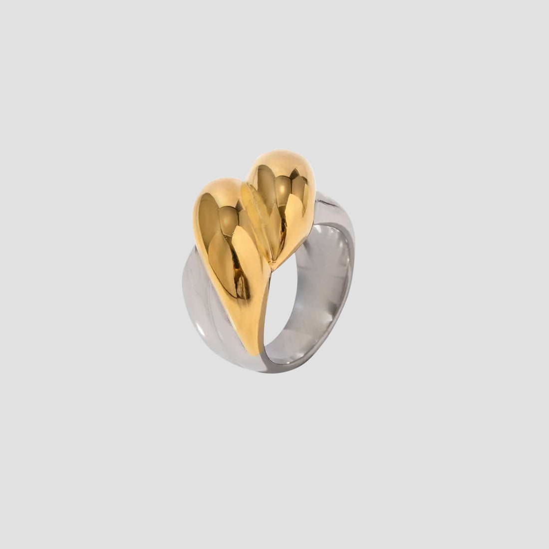 2-Tone XL Bubble Ring - Premium Rings from GRISE NYC - Just $66! Shop now at GRISÉ NYC