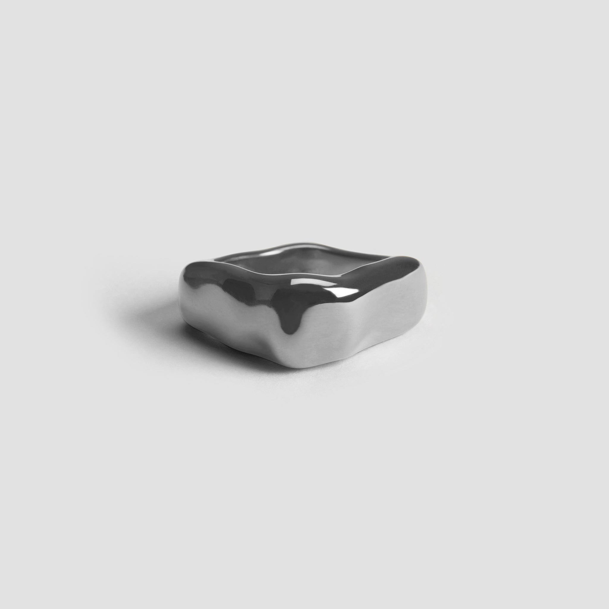 Squared Edge Stainless Steel Ring - Premium Rings from GRISE NYC - Just $56! Shop now at GRISÉ NYC