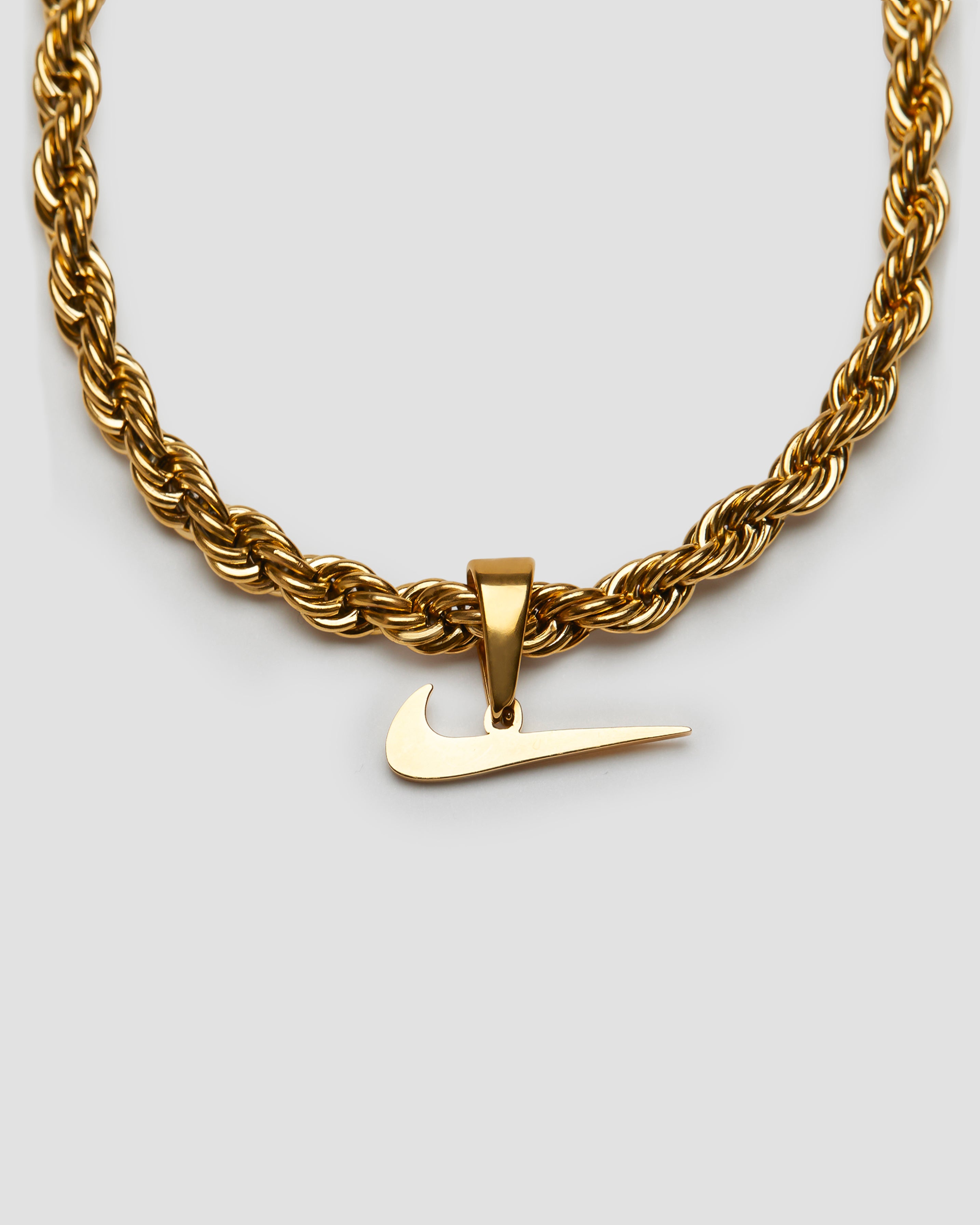Just Do It 18k Gold Rope Necklace