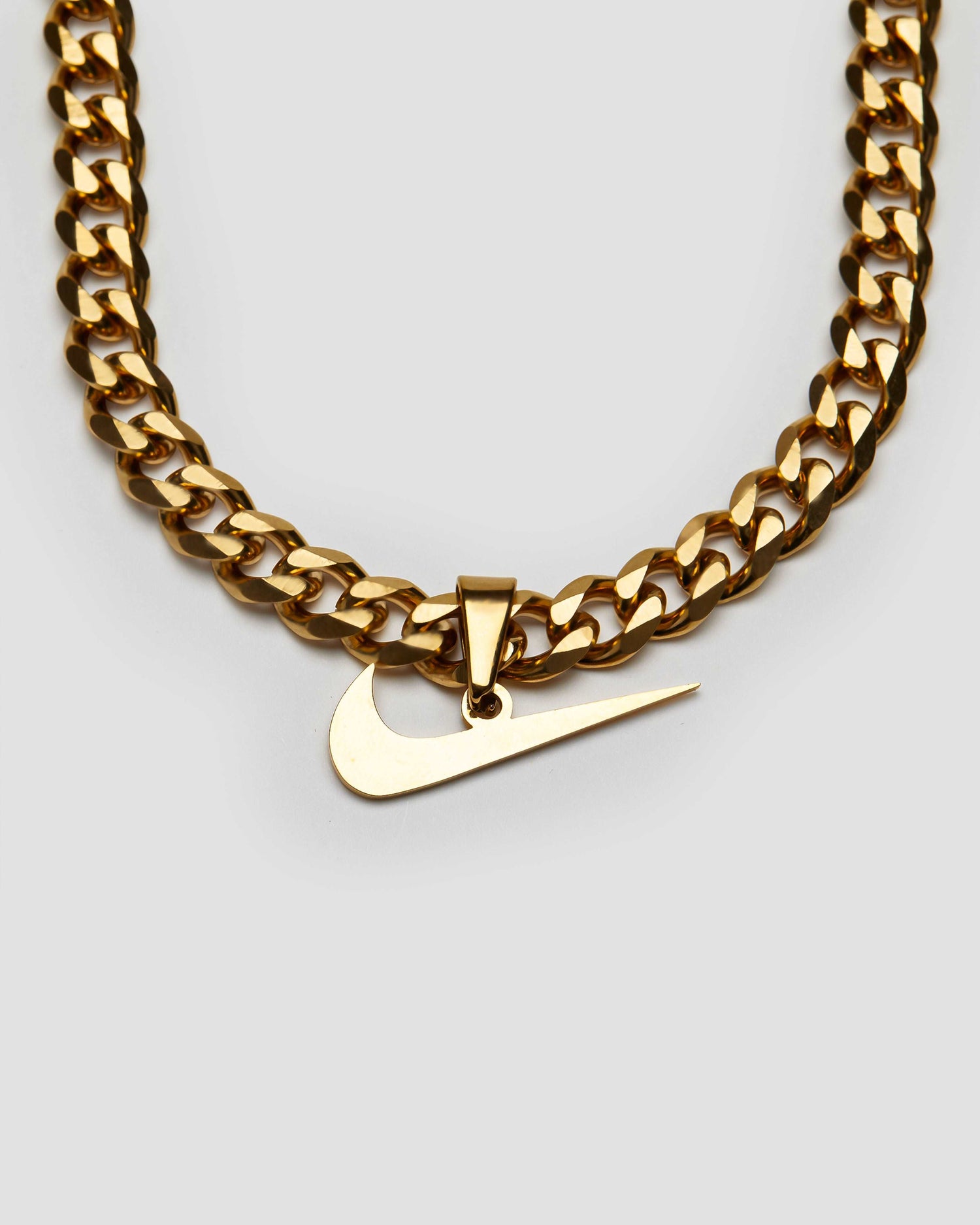 Just Do It Pendant 18k Gold Cuban Necklace - GRISÉ NYC 1