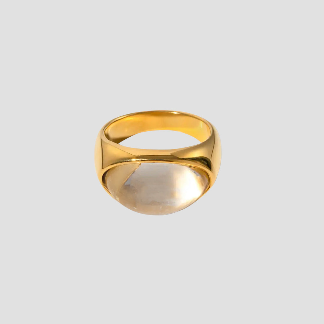 Resin Stone 18k Gold Plated Ring - GRISÉ NYC 1