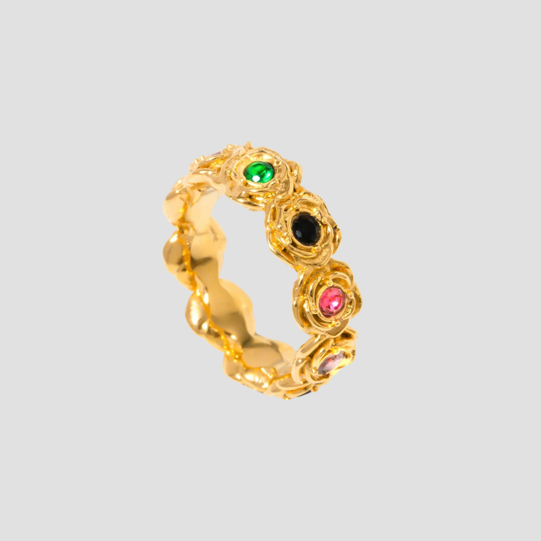 Royal Gemstone Band Ring - GRISÉ NYC 