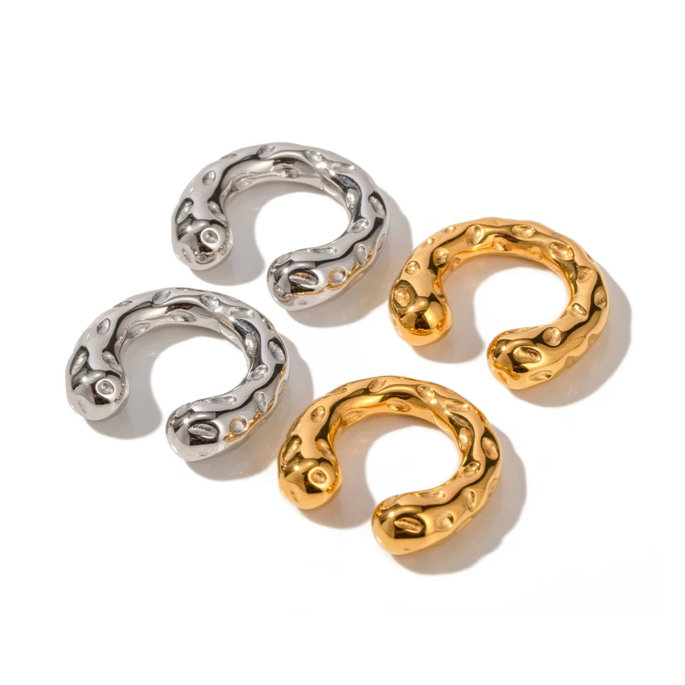 Rugged 18k Gold Ear Cuff Set - GRISÉ NYC 4