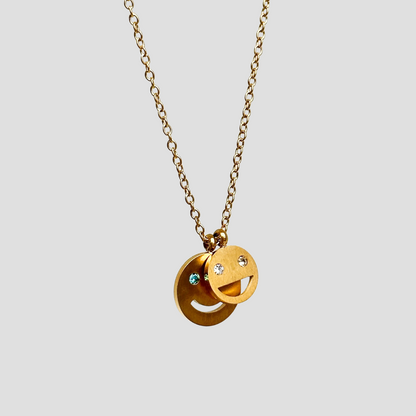 Smiley 18k Gold Necklace