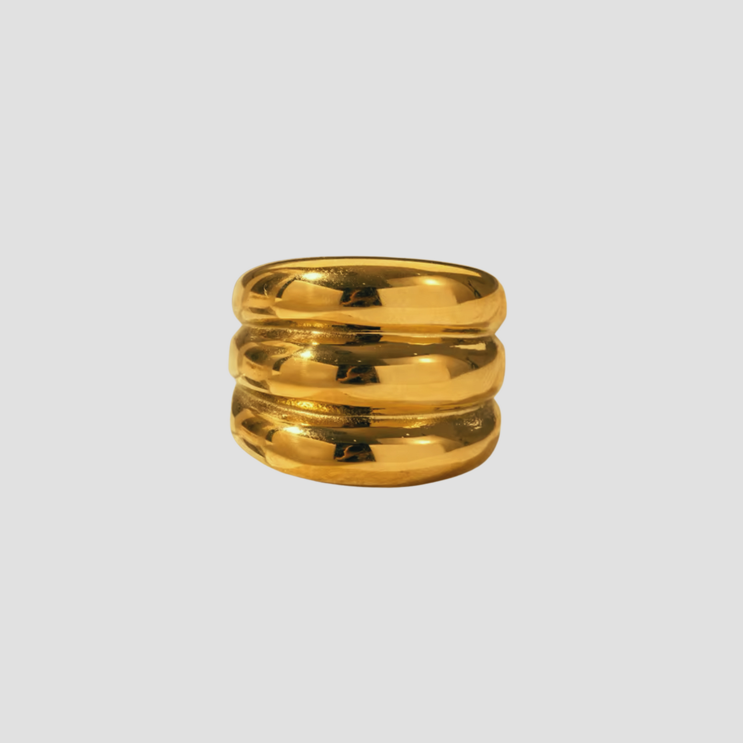 Triple Bubble Band 18k Gold Ring by GRISÉ NYC 