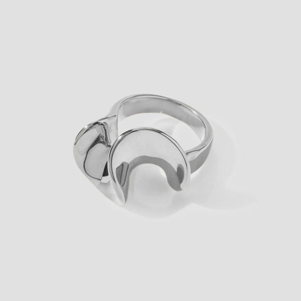 Unico Twisted Stainless Steel Silver Ring - GRISÉ NYC 1