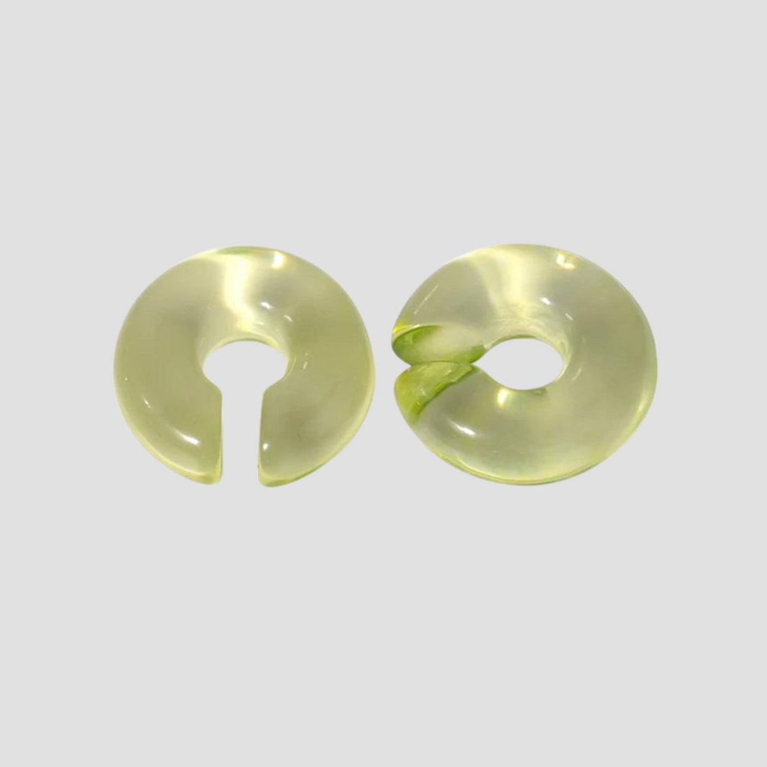 Chunky Resin Ear Cuff - Lime