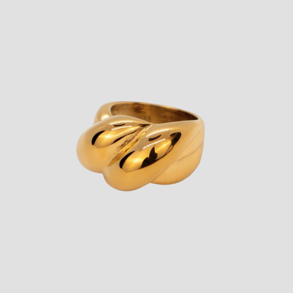 XL Bubble 18k Gold Ring